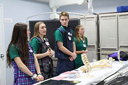 New Vision Students at Exam Table