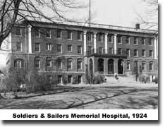 Soldiers & Sailors Memorial Hospital, 1924